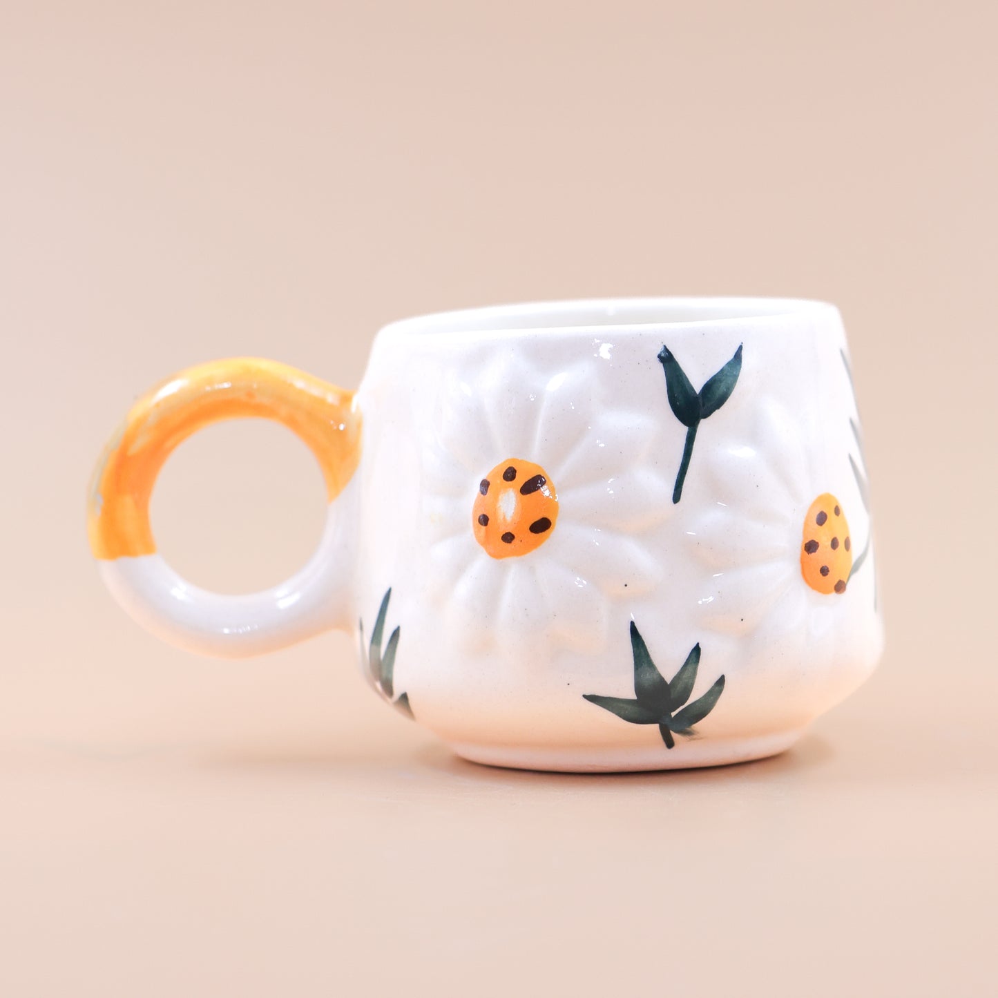 Floral White Cup