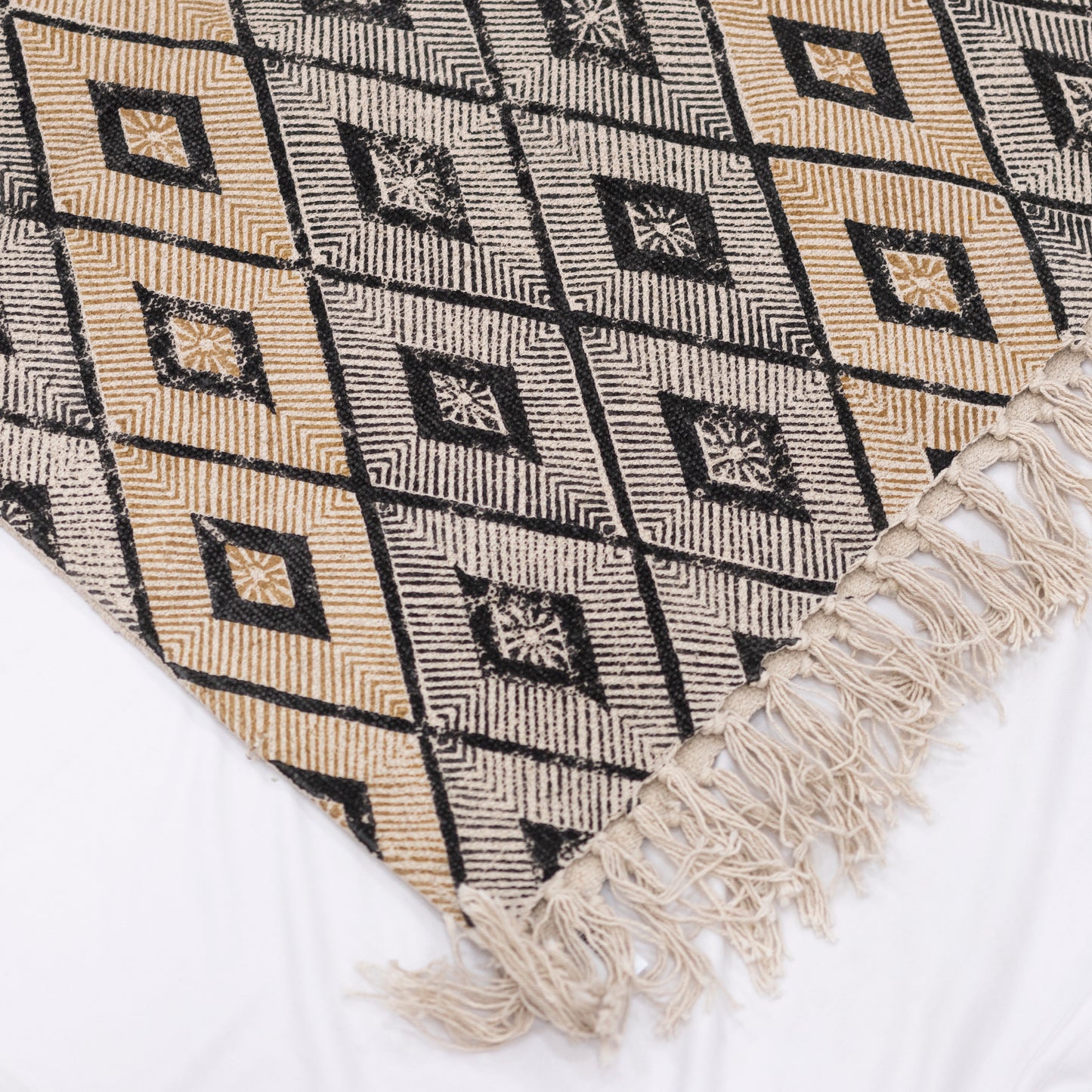 Cotton Rug Rhombus Tiles