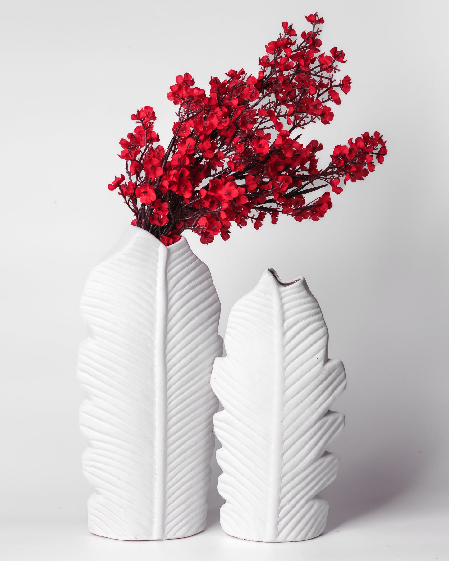 Banana Leaf Ceramic Vase