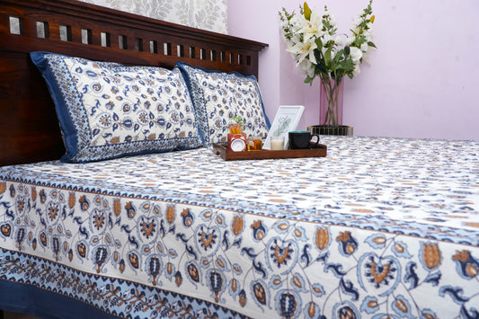 Queen Bedsheet ornate garden (90x100 inches)