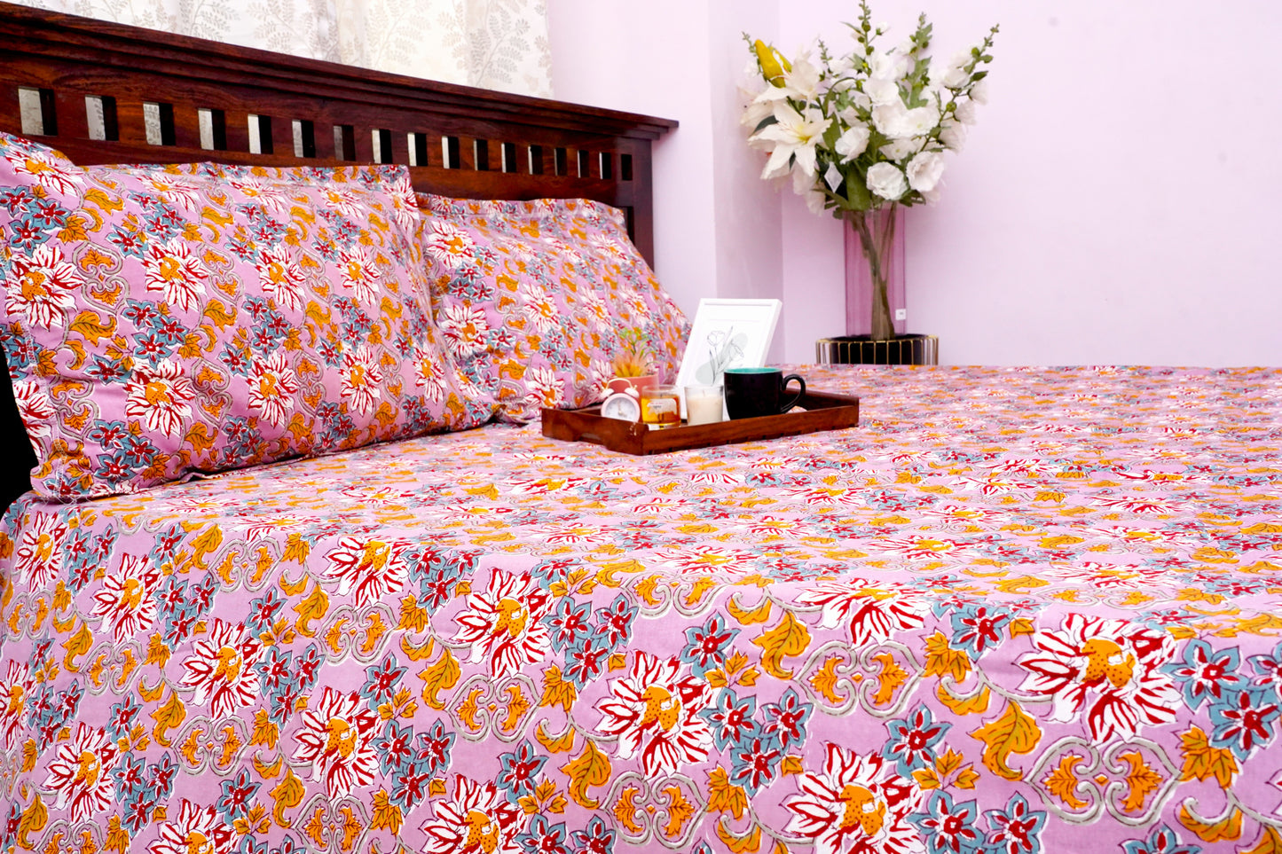 King Bedsheet Flora Belle (108x108 inches)