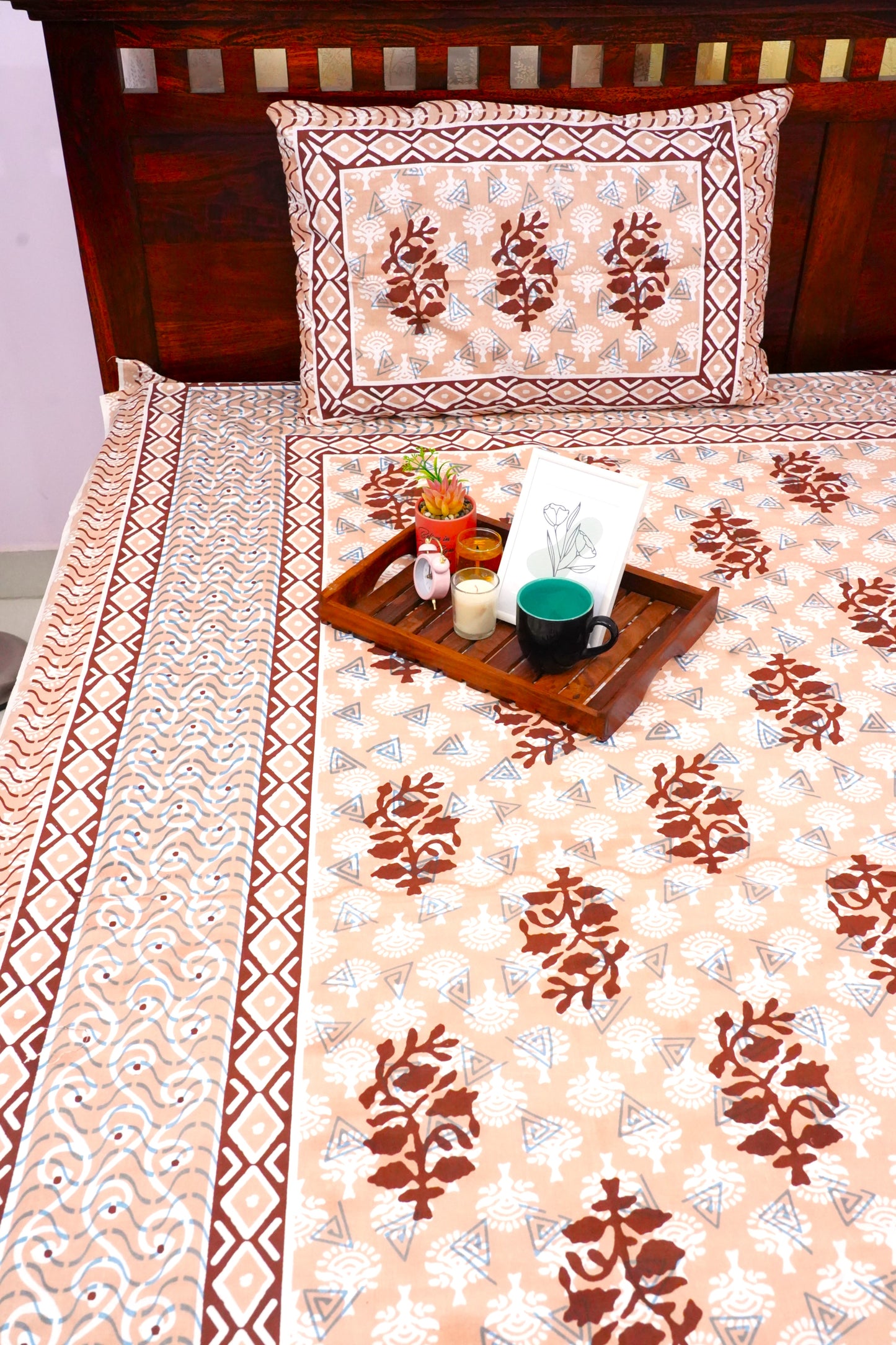 Single Bedsheet Peach Blossom (60x90 inches)