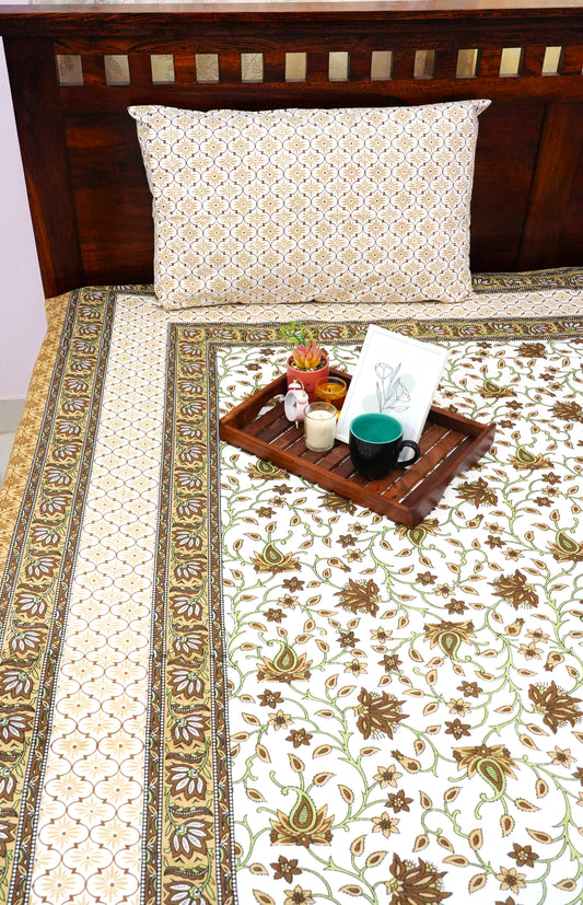 Single Bedsheet Sage Blossom (60x90 inches)