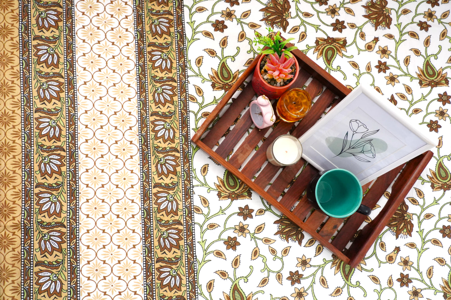 Single Bedsheet Sage Blossom (60x90 inches)