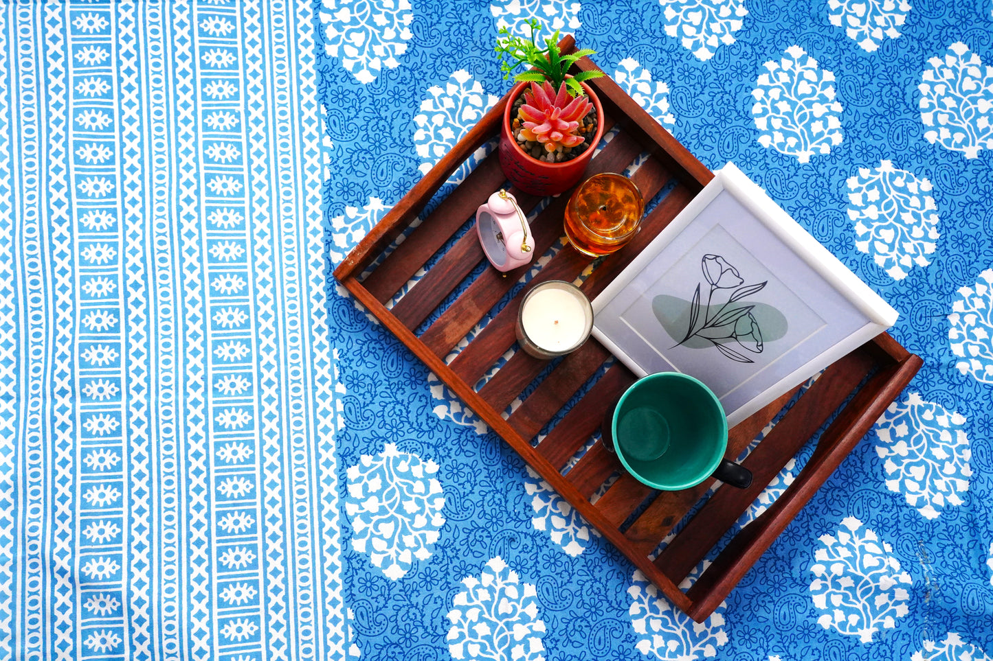 Single Bedsheet Blue Breeze (60x90 inches)