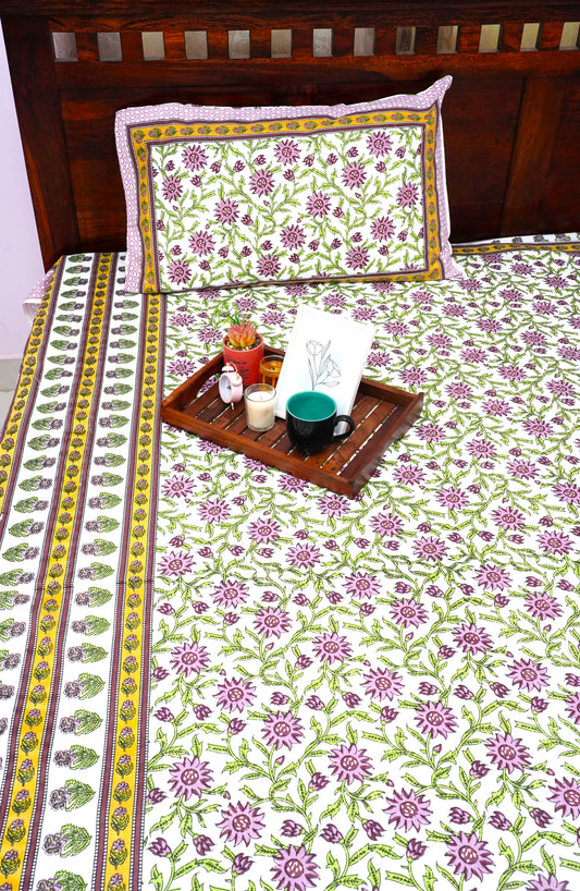 Single Bedsheet Lavender Bloom (60x90 inches)