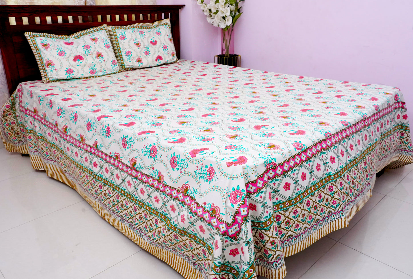 King Bedsheet Forest Thread (108x108 inches)