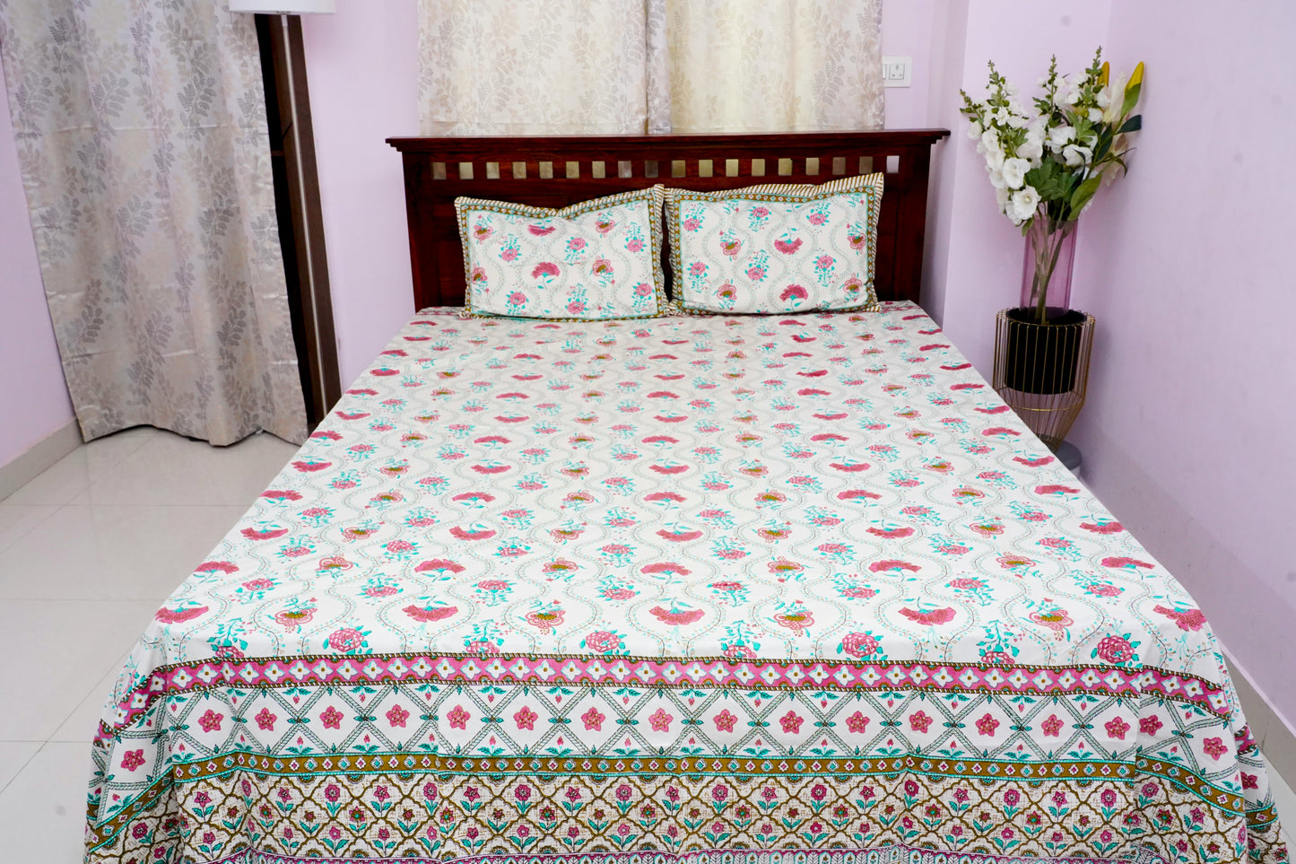 King Bedsheet Forest Thread (108x108 inches)