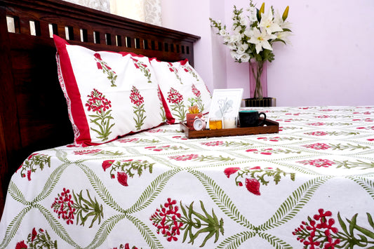 King Bedsheet Ruby Fern (100x108 inches)