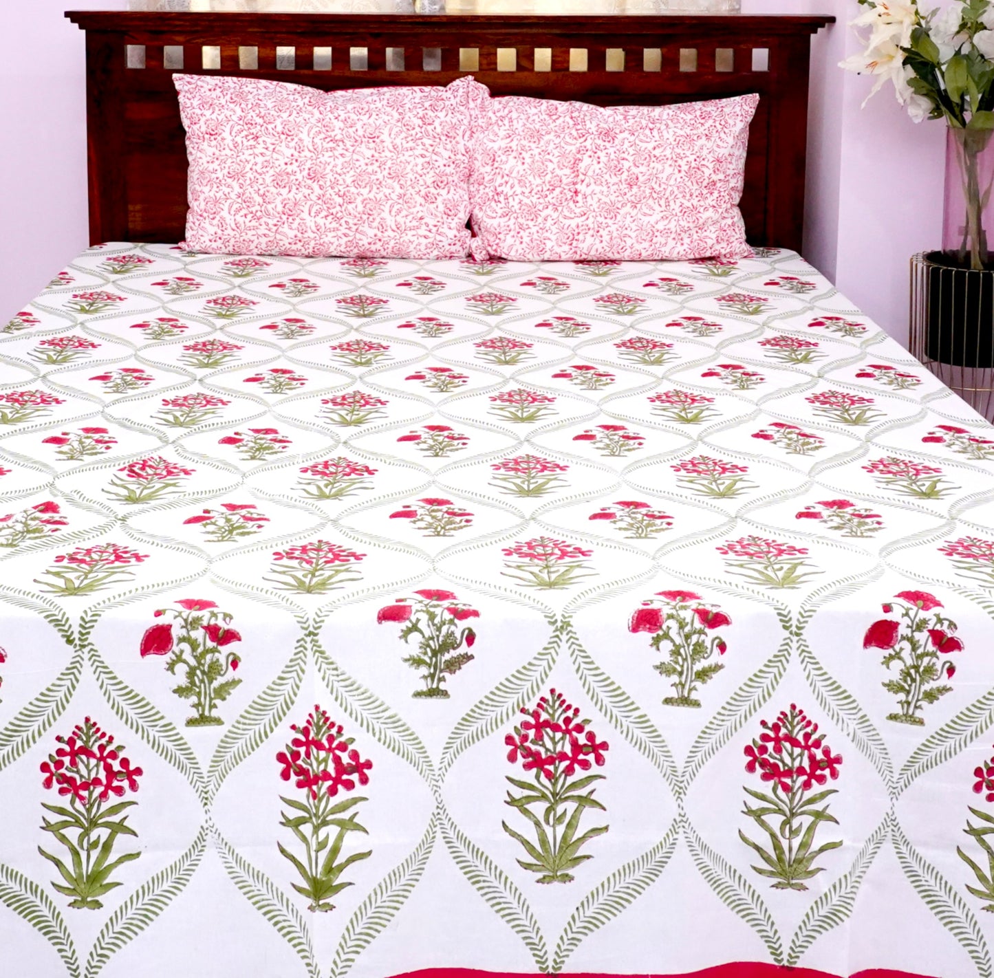 King Bedsheet Ruby Fern (100x108 inches)