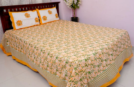 King Bedsheet Tangerine Forest (100x108 inches)