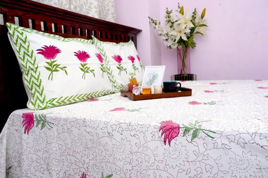 King Bedsheet Henna Floral (100x108)