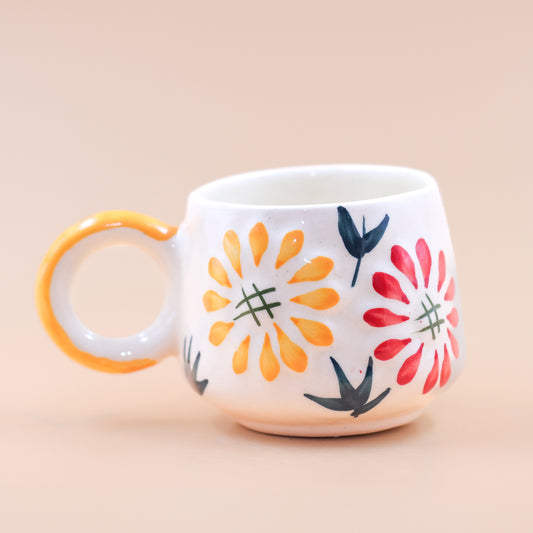Floral- Red Cup