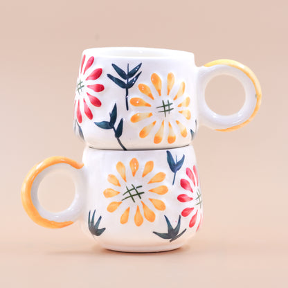 Floral- Red Cup