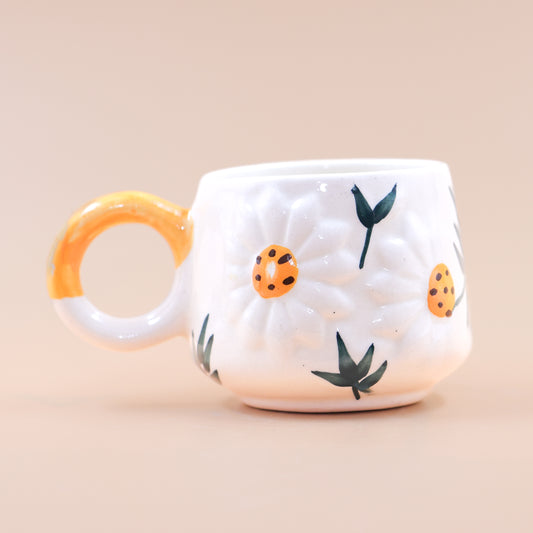 Floral White Cup