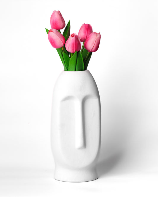 Long Face Vase Ceramics