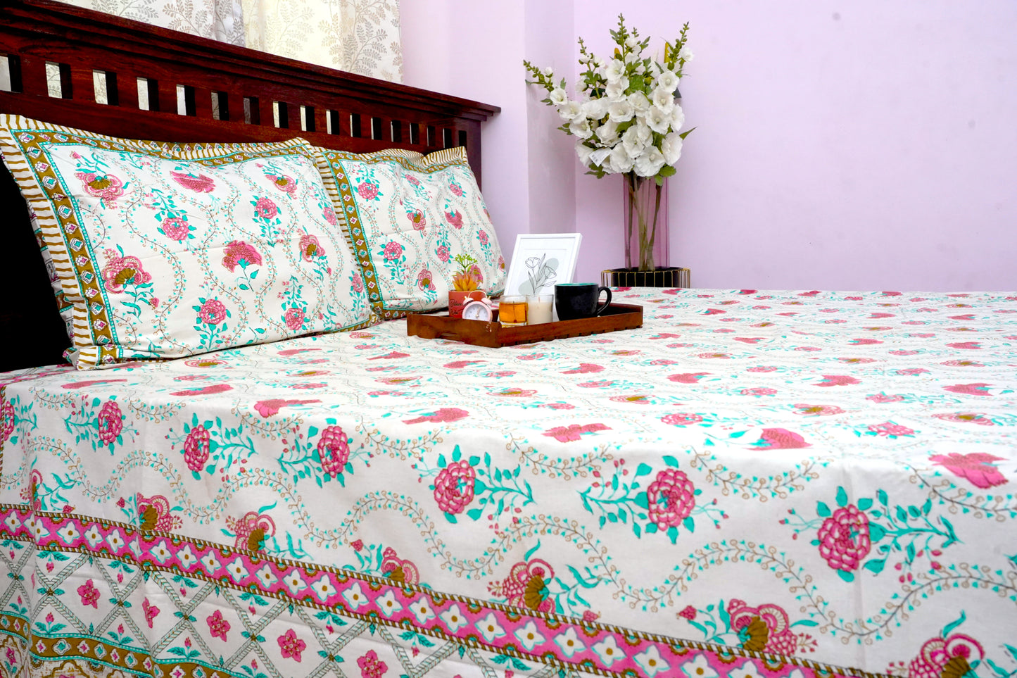 King Bedsheet Forest Thread (108x108 inches)